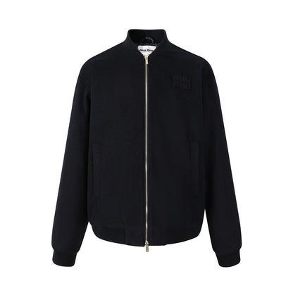 Miu Miu Zip-Up Sweatshirt "Black"