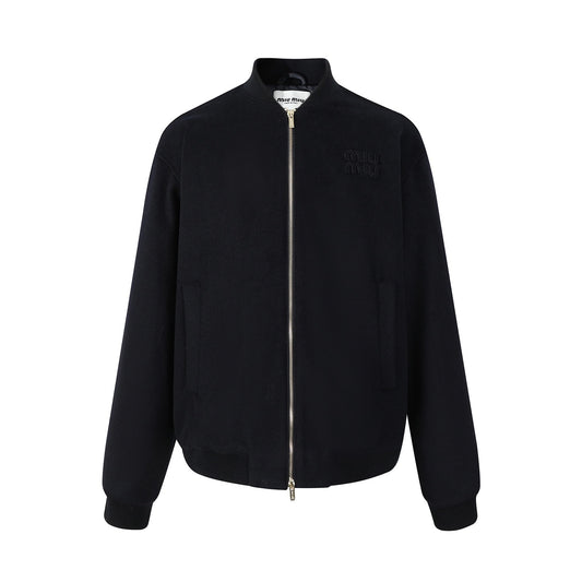 Miu Miu Zip-Up Sweatshirt "Black"