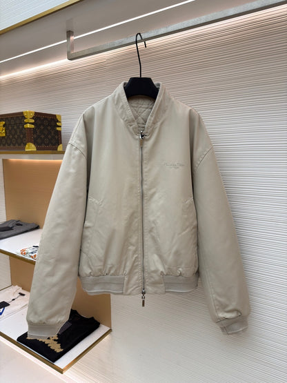 Dior Icons Reversible Bomber Jacket "Beige Cotton Twill "