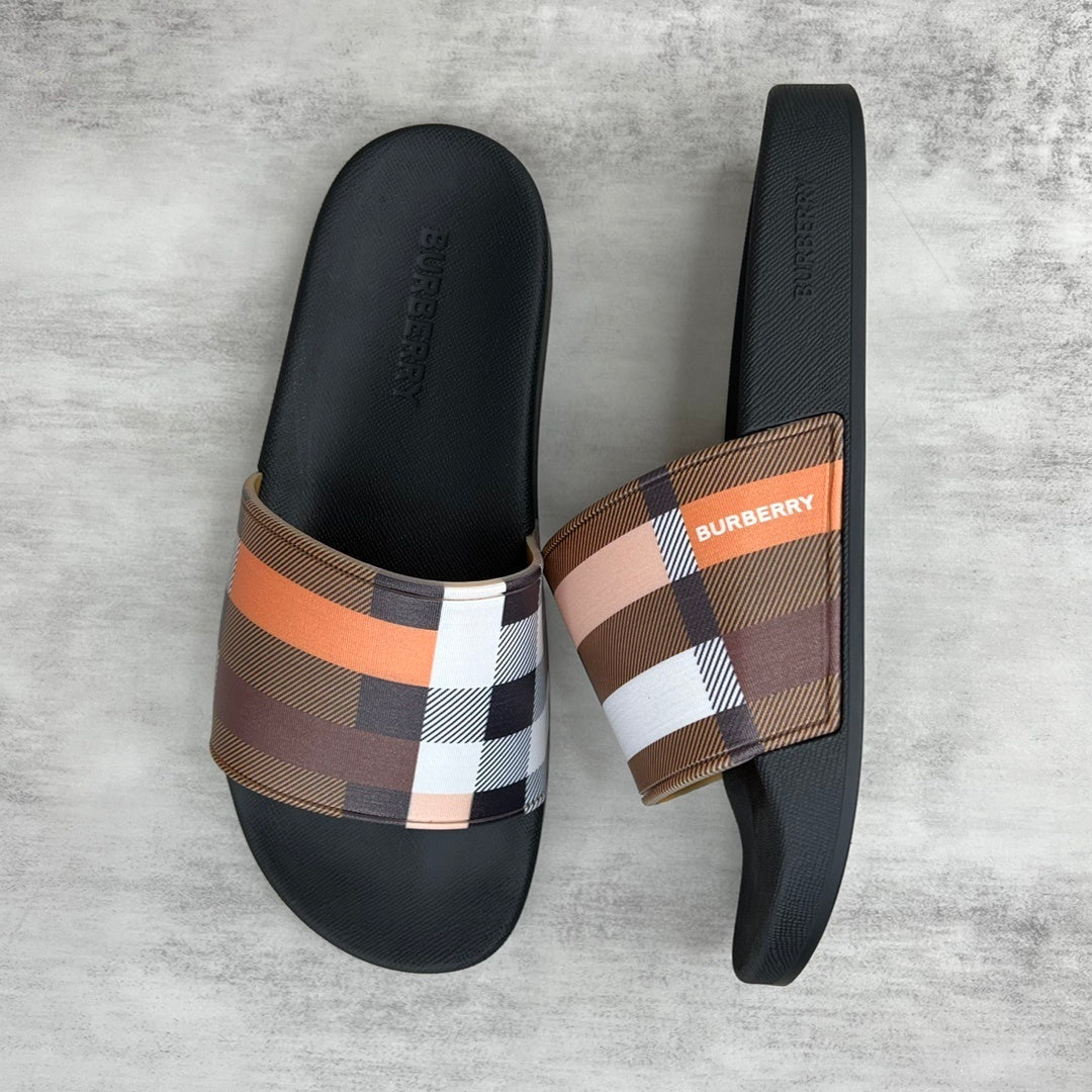 Burberry Slides "Black-Multicolour"