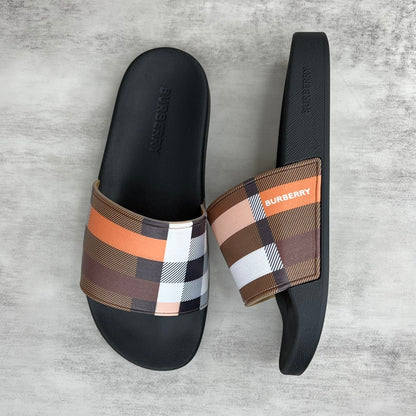 Burberry Slides "Black-Multicolour"