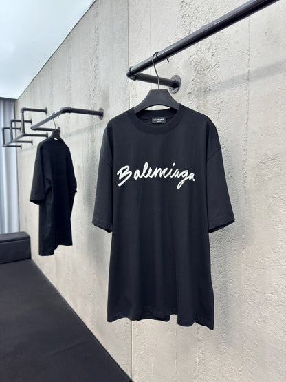 Balenciaga Script Logo T-Shirt "Black"
