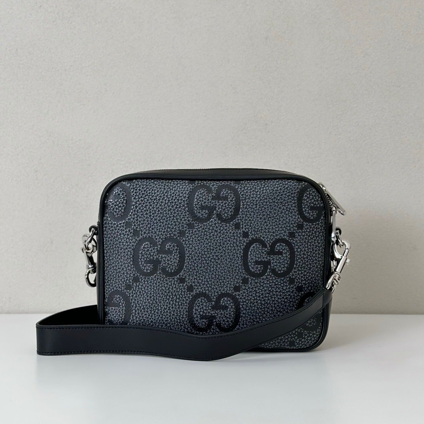 Gucci GG Jumbo Leather Crossbody Bag