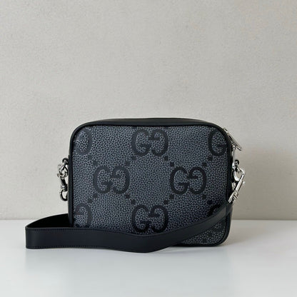 Gucci GG Jumbo Leather Crossbody Bag