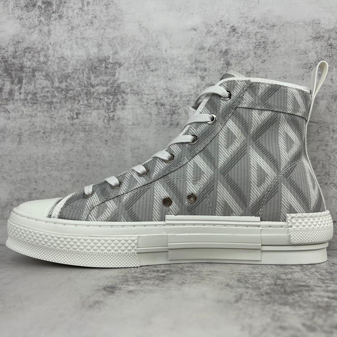Dior B23 High-Top "Light Grey CD Diamonds"