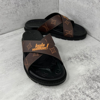 Louis Vuitton Slides "Brown-Black"