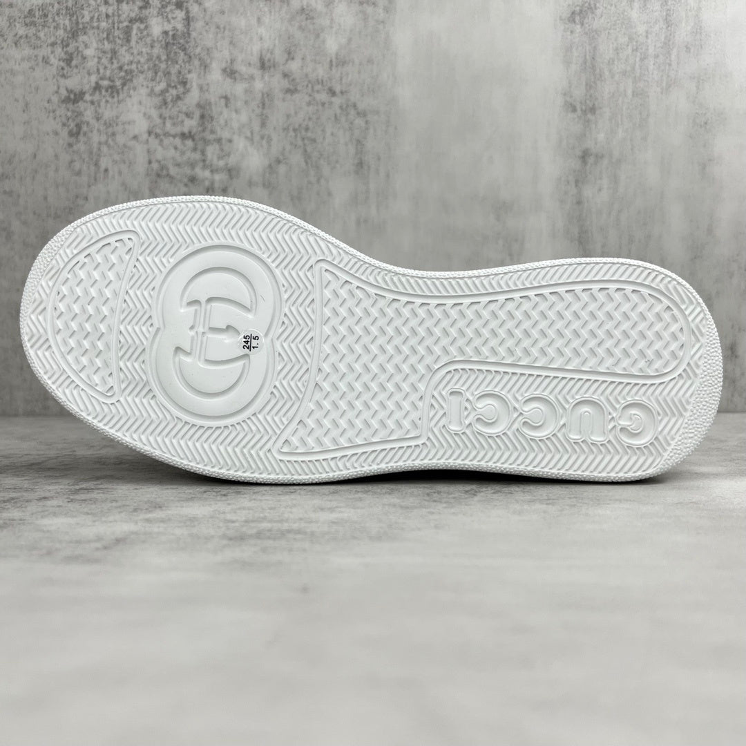 Gucci Leather Chelsea Boots "White"