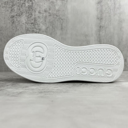 Gucci Leather Chelsea Boots "White"