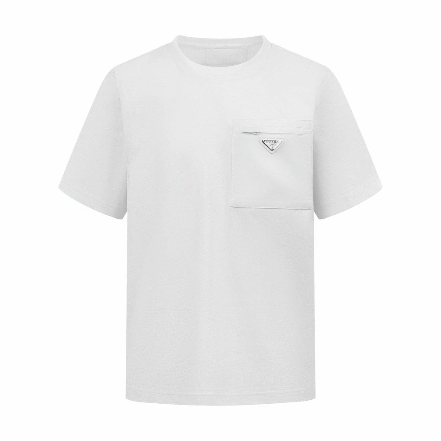 Prada Re-Nylon and Jersey T-Shirt "White"