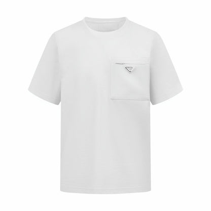 Prada Re-Nylon and Jersey T-Shirt "White"