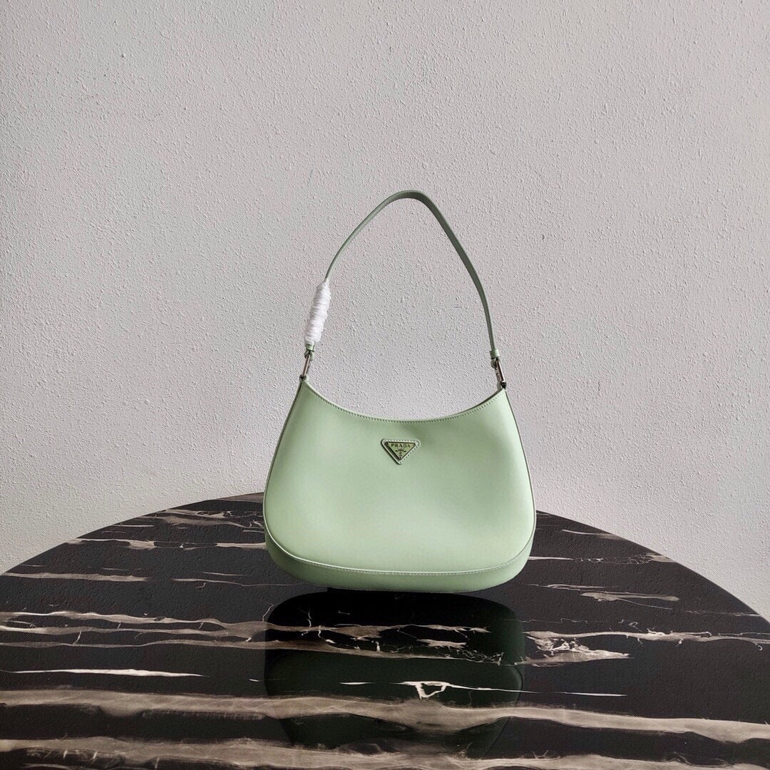 Prada Cleo Brushed Leather Shoulder Bag