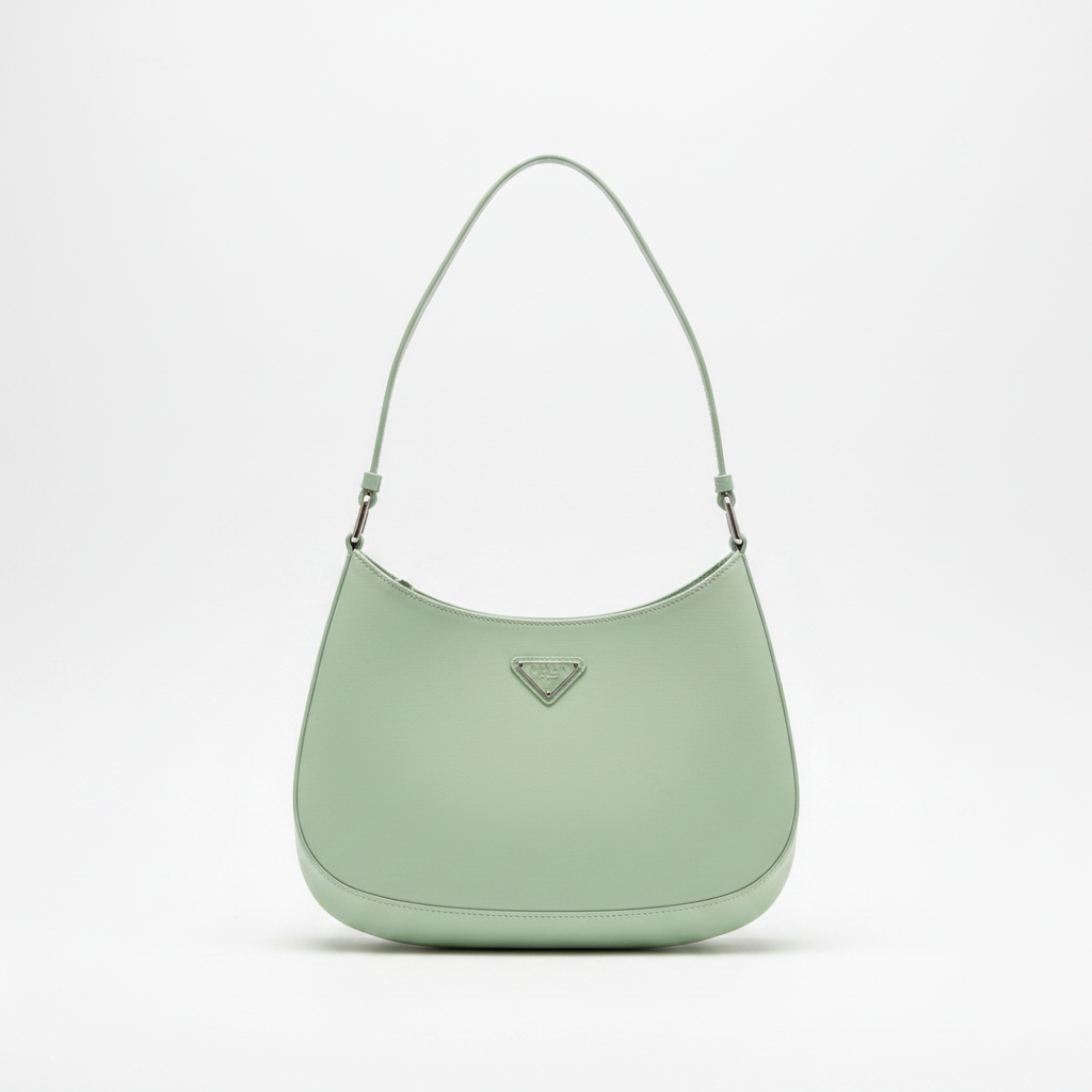 Prada Cleo Brushed Leather Shoulder Bag