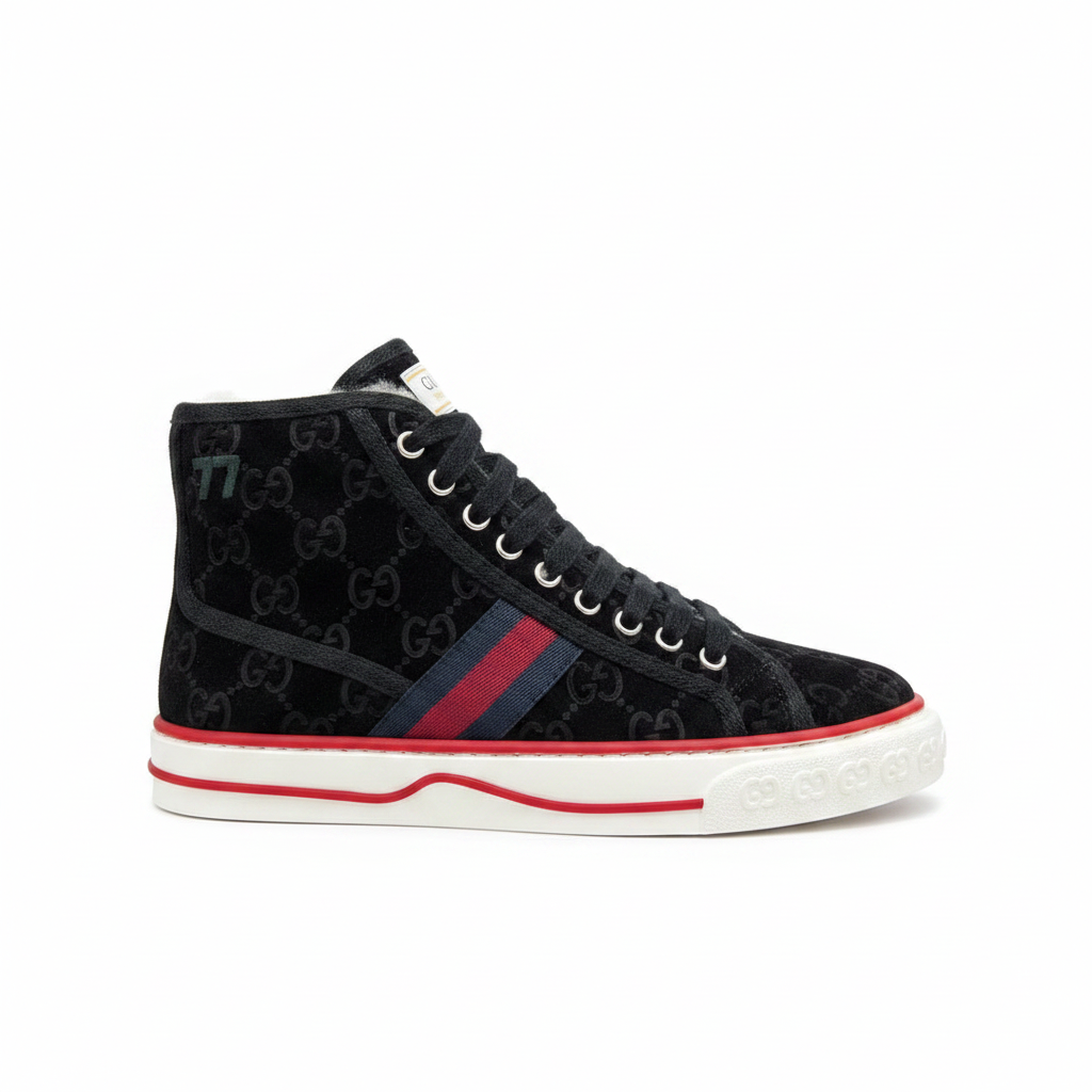 Gucci Tennis 1977 High-Top "Black Monogram"
