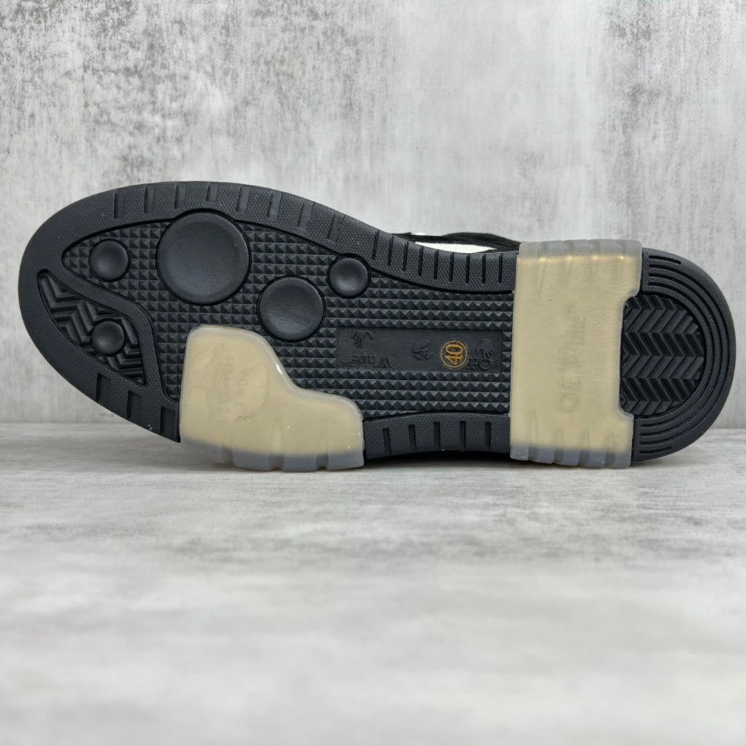 Off-White Out Of Office "Black-White Suede"