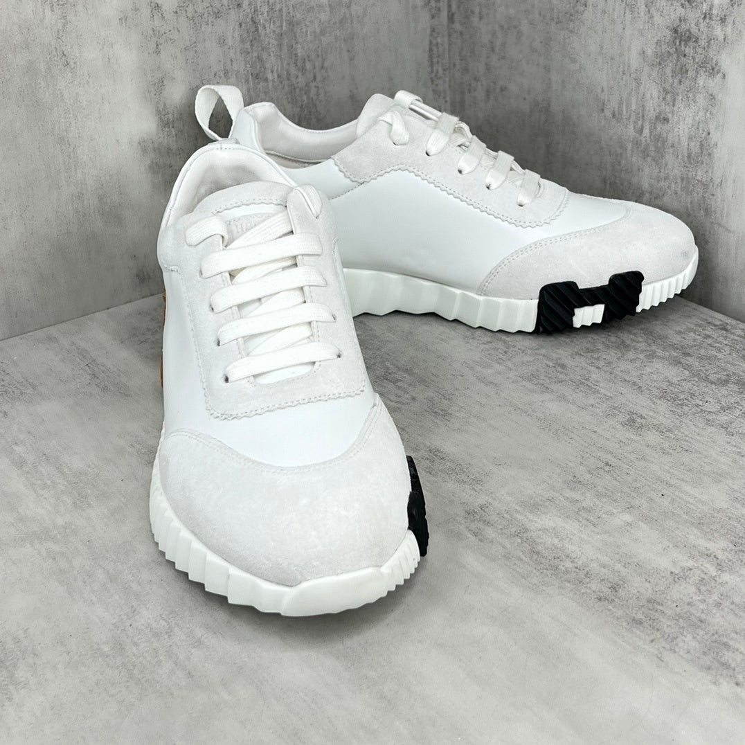 Hermes Bouncing Sneakers "White-Grey-Brown"