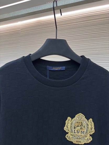Louis Vuitton Signature Patch Cotton T-Shirt "Black"