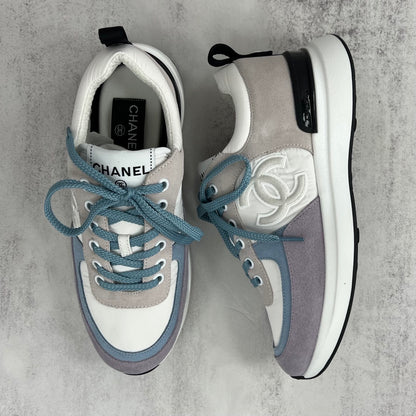 Chanel 22P Low "White-Grey-Blue"