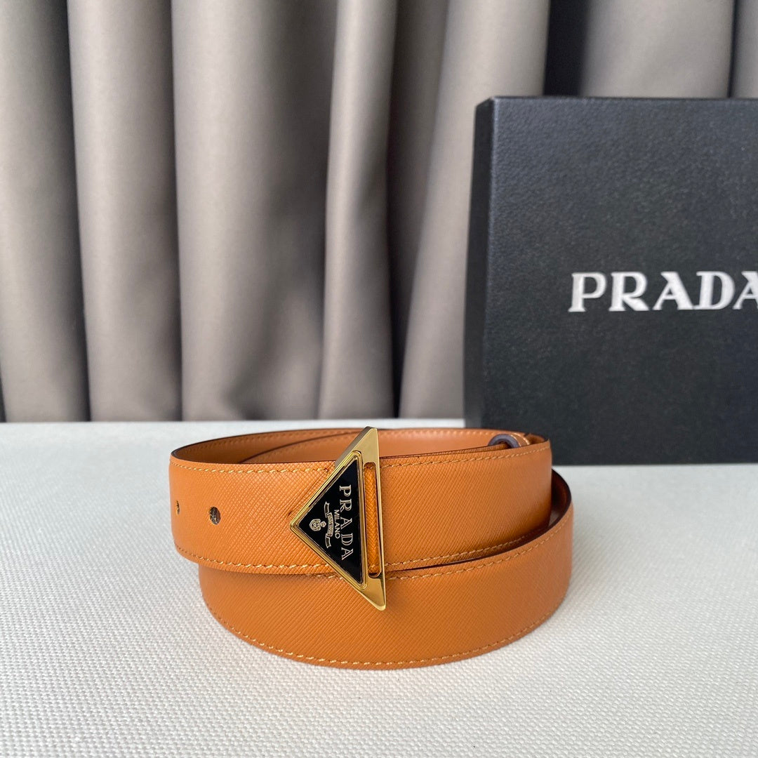 Prada 30mm Saffiano Leather Belt "Camel"