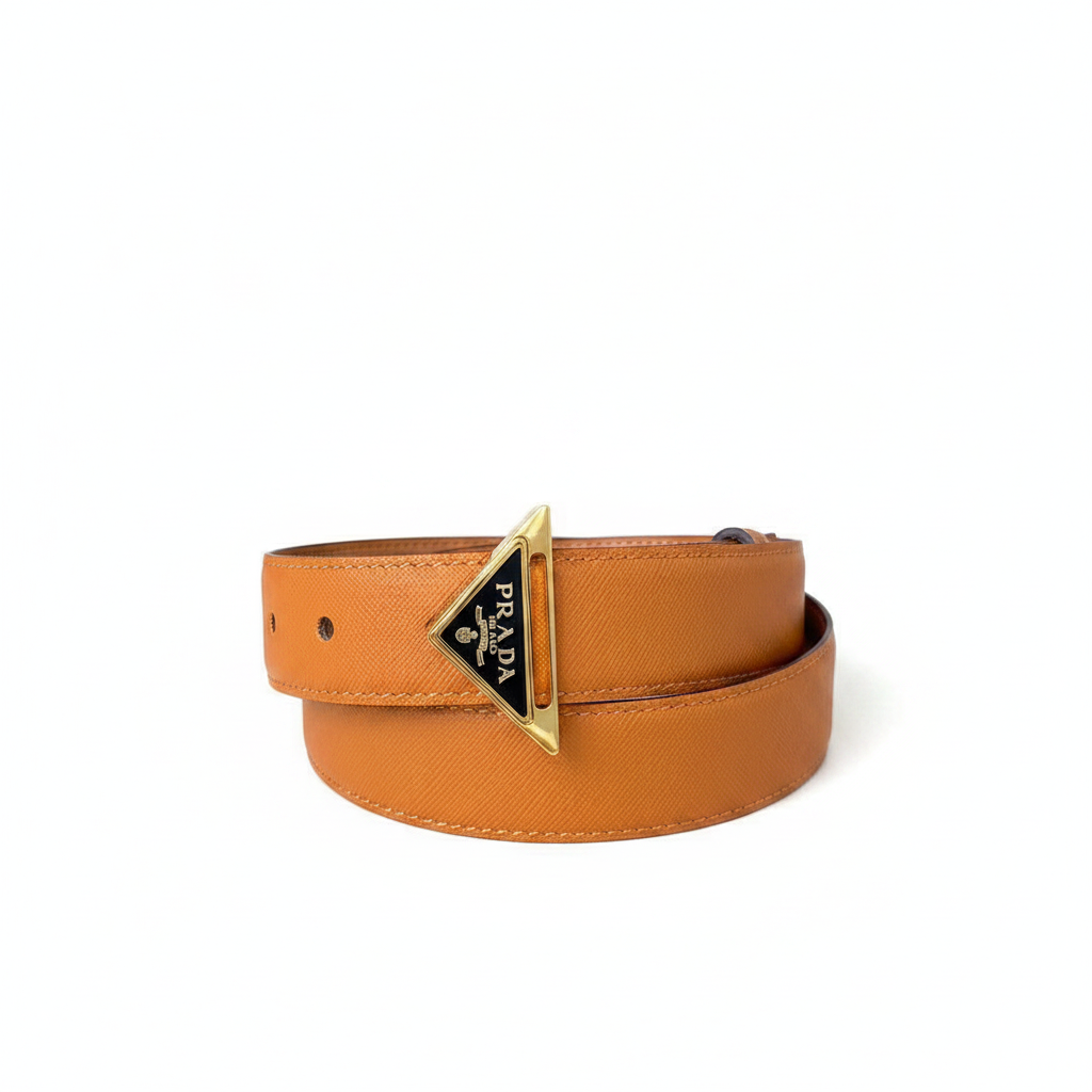 Prada 30mm Saffiano Leather Belt "Camel"