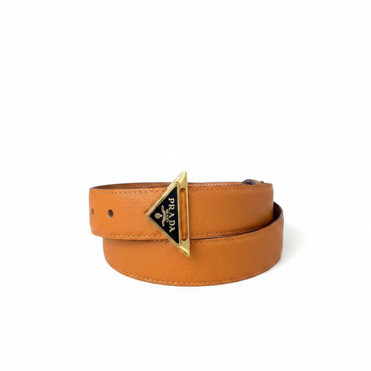 Prada 30mm Saffiano Leather Belt "Camel"