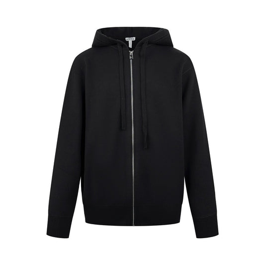 Loewe Anagram Zip-up Hoodie "Black"