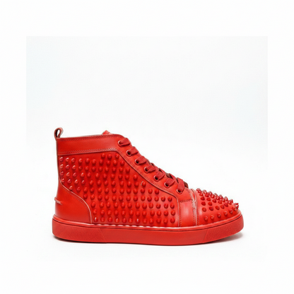 Christian Louboutin High-Top Louis Spike "Red"