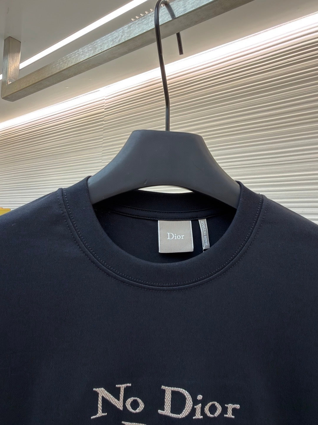 Dior T-Shirt with Embroidery "Black and White Cotton Jersey"