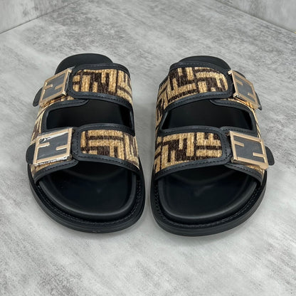Fendi Sandals "Black-Beige"