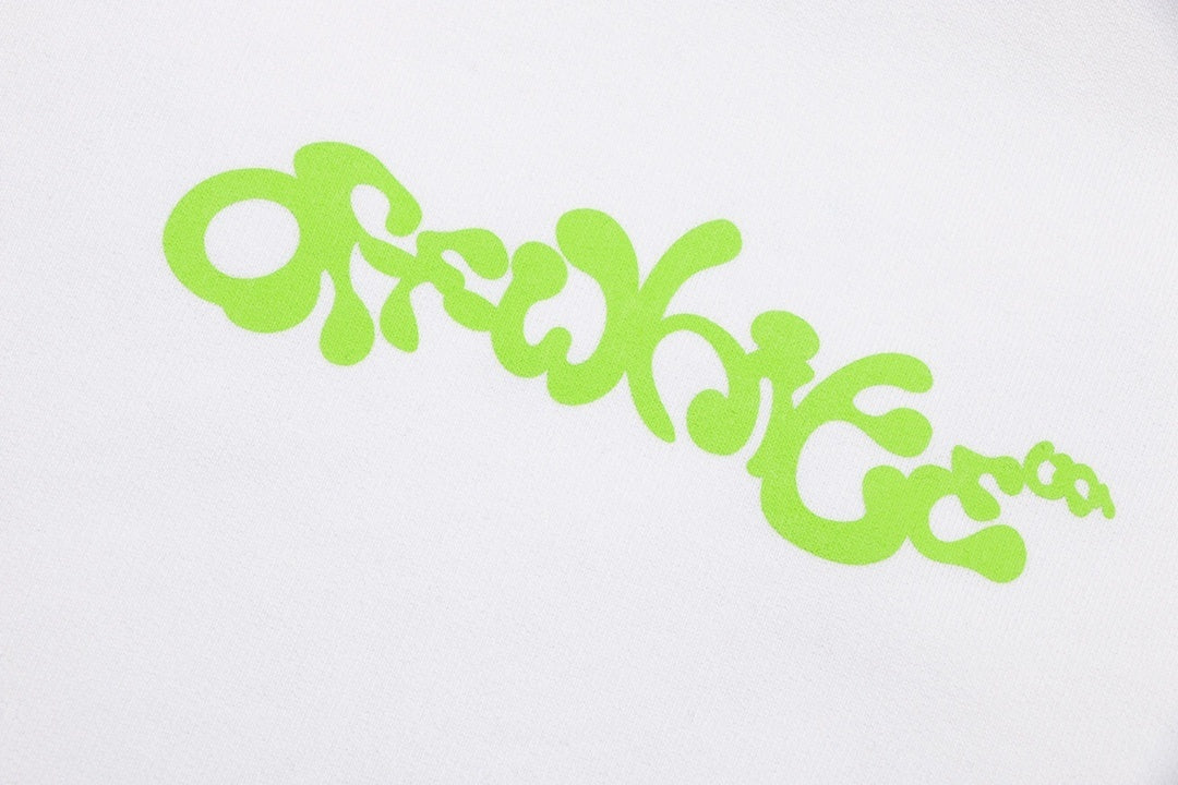 Off-White Opposite Arrow Boxy Hoodie "White-Lime"