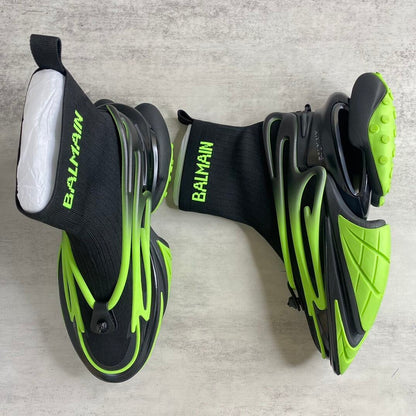Balmain Unicorn High-Tops "Black-Green"