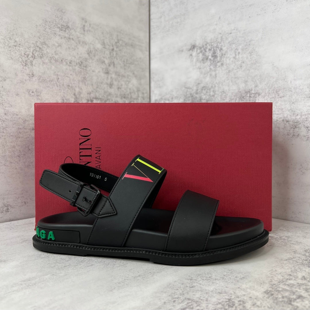 Valentino Garavani Sandals "Black-Multicolour"