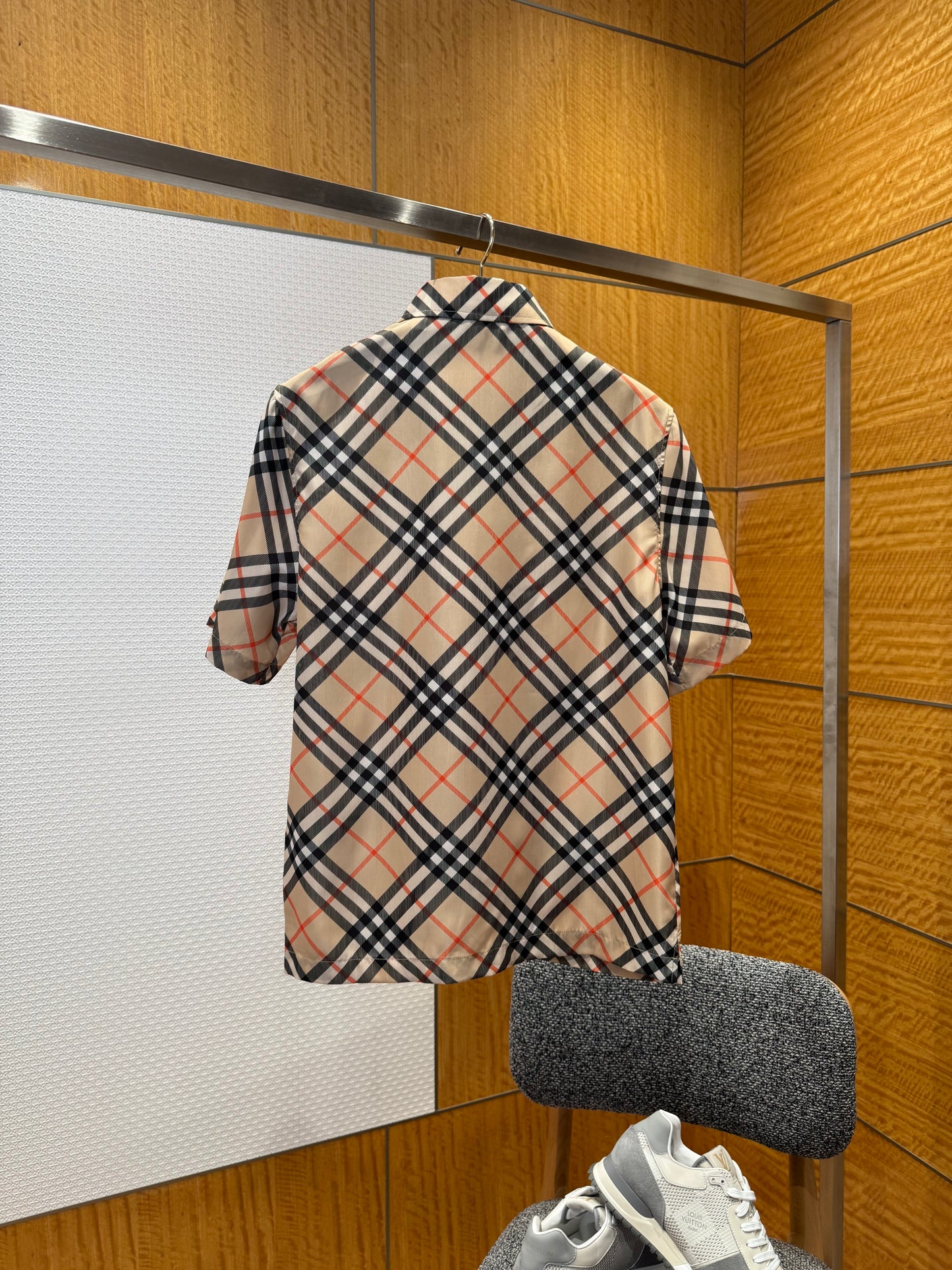Burberry Check Cotton Shirt "Sand"