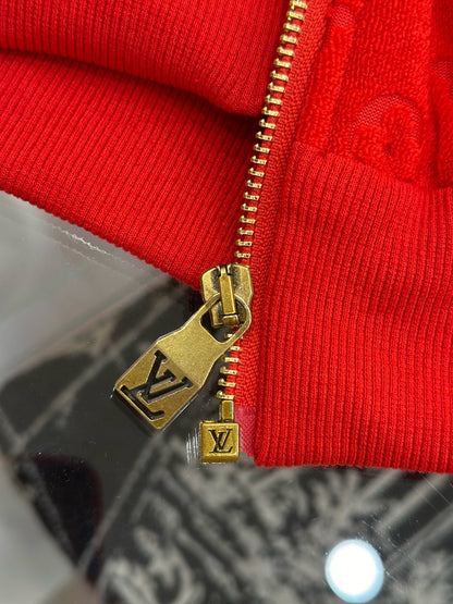 Louis Vuitton Monogram French Terry Track Top "Aurora Red"