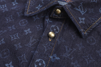 Louis Vuitton Monogram Denim Short-Sleeved Shirt