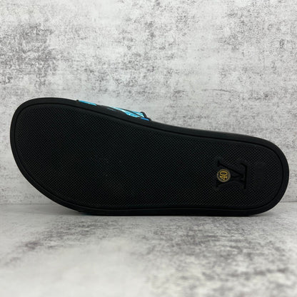 Louis Vuitton Slides "Black-Blue-White"