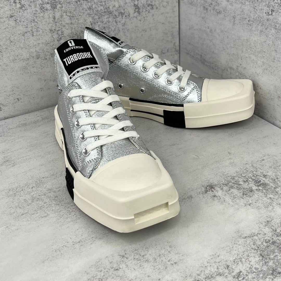Rick Owens x Converse TURBODRK Low "Silver"