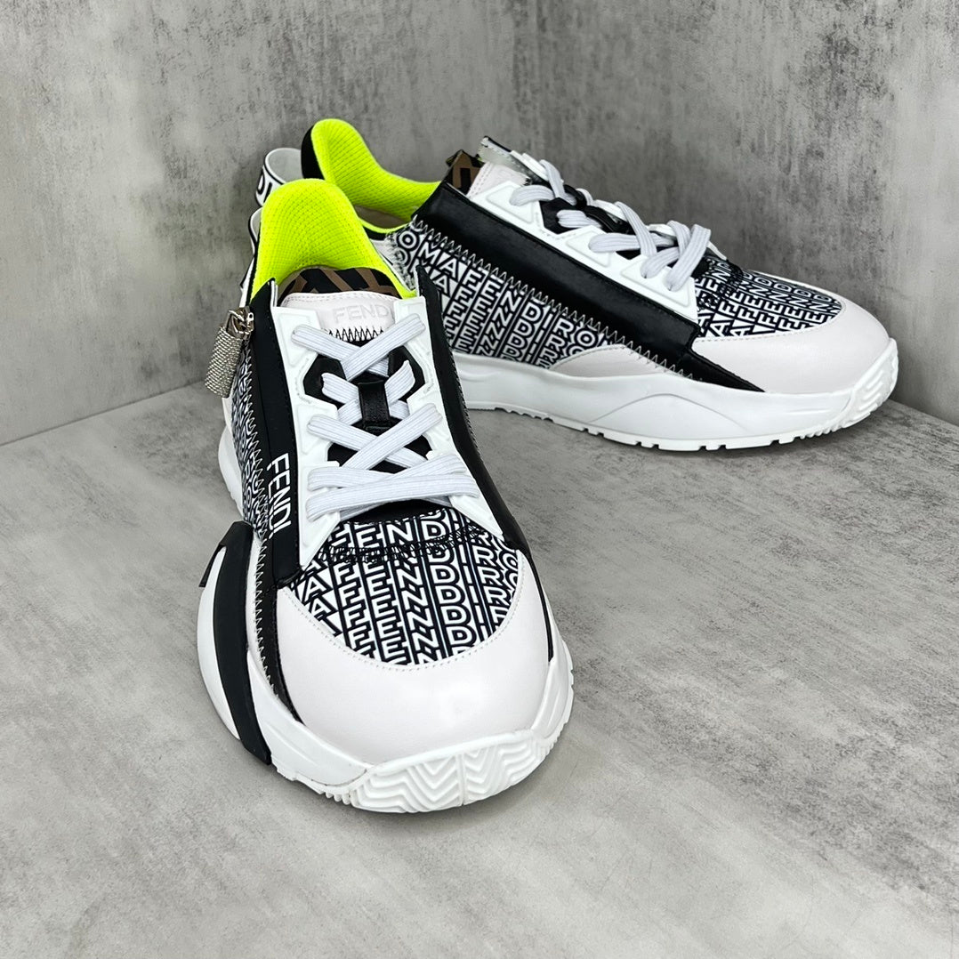 Fendi Flow "White-Black-Fluo Yellow"