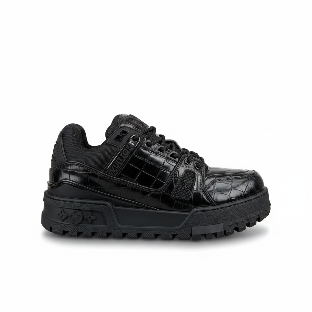 Louis Vuitton Maxi "Black Crocodile Pattern"