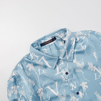 Louis Vuitton Floral Shirt "Blue"