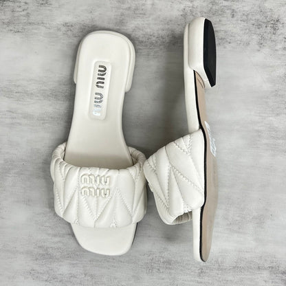 Miu Miu Slides "White"