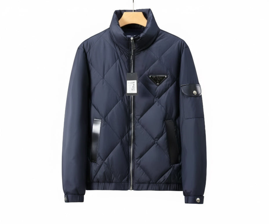 Prada Down Bomber Jacket "Navy Blue"