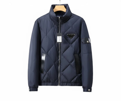 Prada Down Bomber Jacket "Navy Blue"
