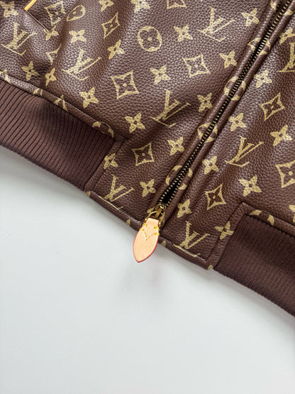 Louis Vuitton Monogram Padded Leather Blouson "Brown"