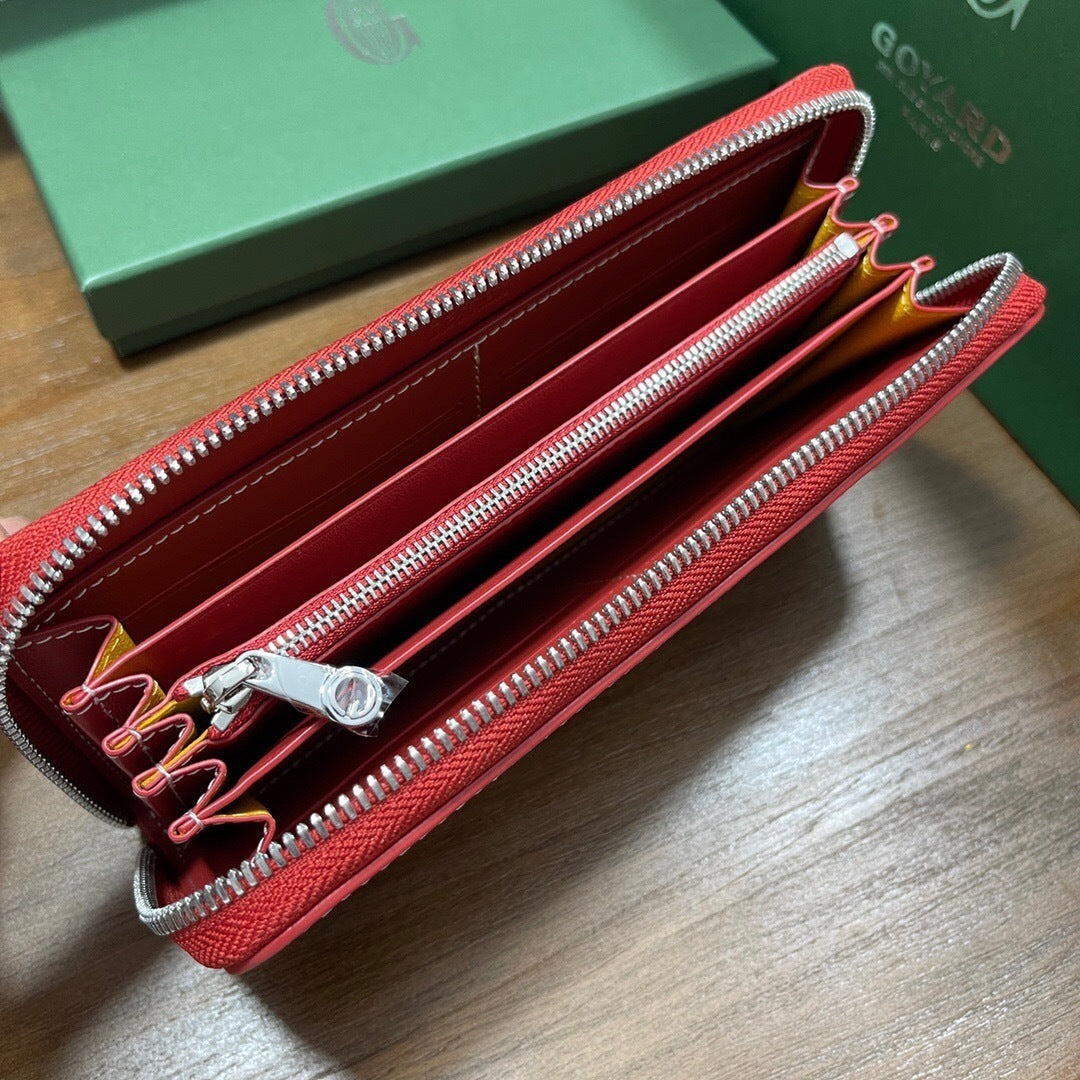 Goyard Matignon GM Wallet "Red"