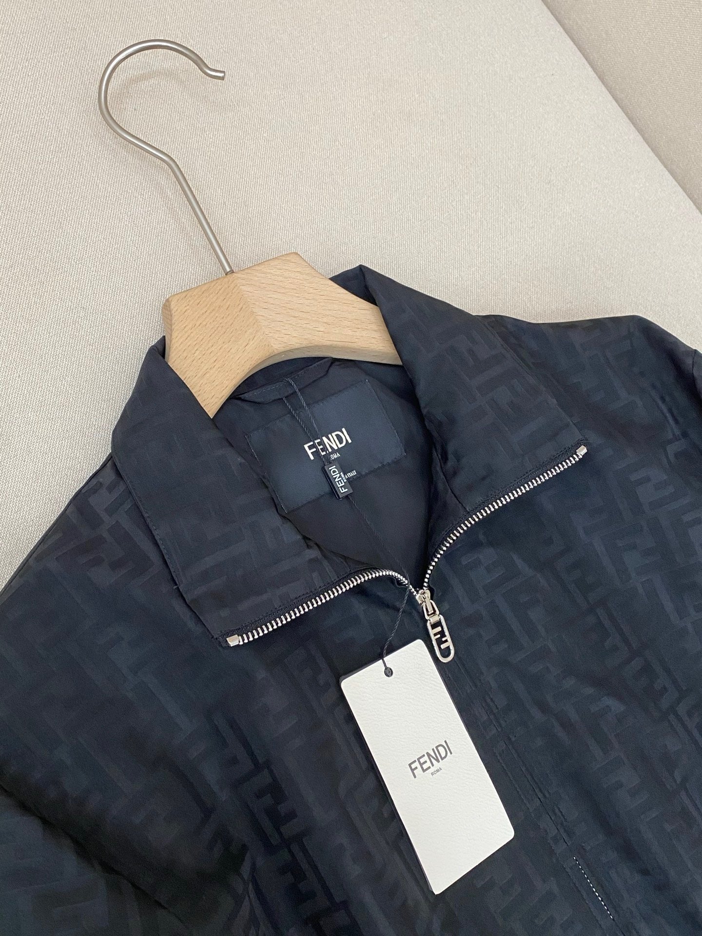 Fendi FF Monogram Bomber Jacket "Black"