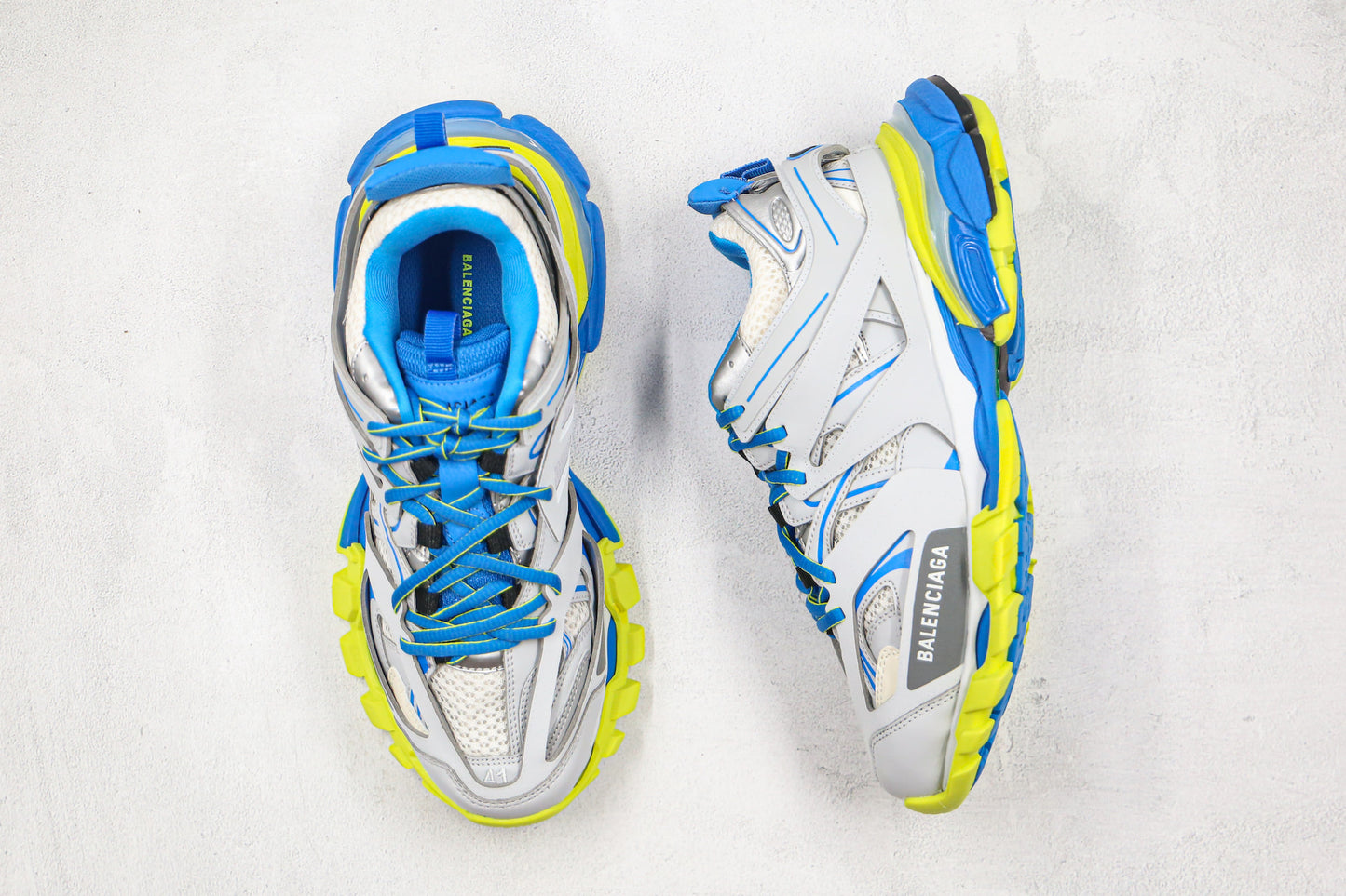 Balenciaga Track "Grey-Blue-Yellow"