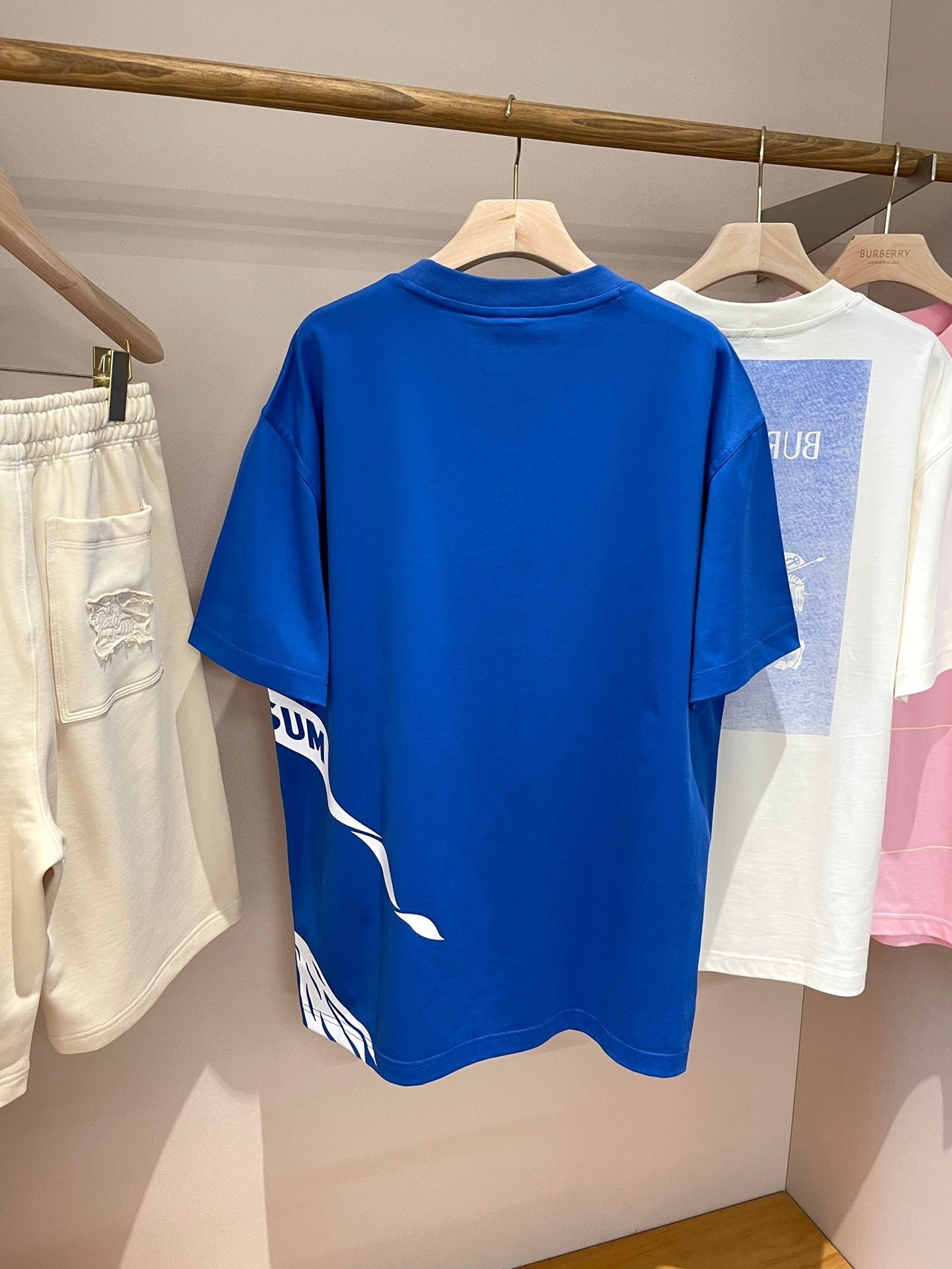 Burberry EKD Cotton T-Shirt "Blue"