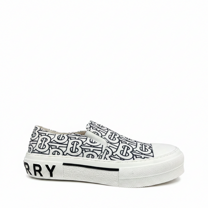 Burberry Slip-On "White-Black Monogram"
