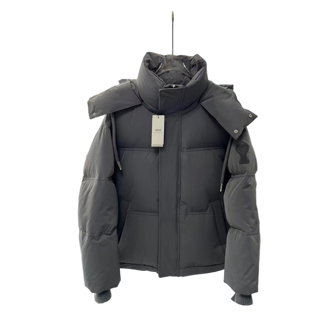 Ami Paris Down Jacket "Grey"