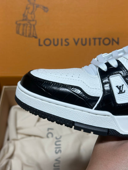 Louis Vuitton LV Trainers "White-Black Crocodile"